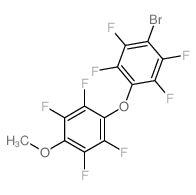 Benzene,1-(4-bromo-2,3,5,6-tetrafluorophenoxy)-2,3,5,6-tetrafluoro-4-methoxy- structure