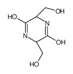 2,5-Piperazinedione,3,6-bis(hydroxymethyl)-,(3R,6R)-(8CI)结构式
