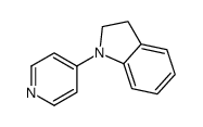 1-pyridin-4-yl-2,3-dihydroindole结构式
