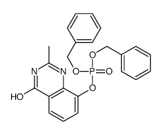 Phosphoric acid,1,4-dihydro-2-methyl-4-oxo-8-quinazolinyl bis(phenylmethyl) ester (9CI) Structure