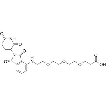 Thalidomide-NH-PEG3-propionic acid结构式