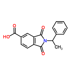 1,3-Dioxo-2-(1-phenylethyl)-5-isoindolinecarboxylic acid Structure
