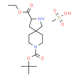 8-tert-Butyl 3-ethyl 2,8-diazaspiro[4.5]decane-3,8-dicarboxylate methanesulfonate picture