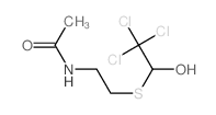 Acetamide,N-[2-[(2,2,2-trichloro-1-hydroxyethyl)thio]ethyl]- Structure