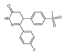 5-(4-methylsulfonylphenyl)-6-(4-fluorophenyl)-4,5-dihydro-3(2H)-pyridazinone结构式