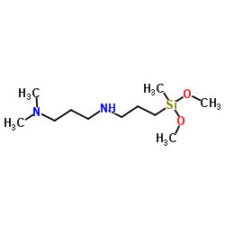 N,N-二甲基丙二胺基丙基甲基二甲氧基硅烷结构式