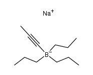 Natrium-[tripropyl-(propin-(1)-yl)-boranat]结构式