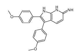 2,3-bis(4-methoxyphenyl)-1H-pyrrolo[2,3-b]pyridin-6-amine Structure