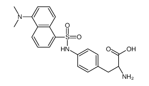 (2S)-2-amino-3-[4-[[5-(dimethylamino)naphthalen-1-yl]sulfonylamino]phenyl]propanoic acid结构式