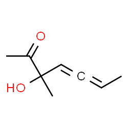 4,5-Heptadien-2-one, 3-hydroxy-3-methyl-, (4S)- (9CI)结构式