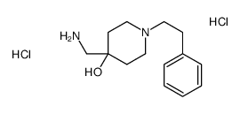 4-(aminomethyl)-1-phenethylpiperidin-4-ol dihydrochloride Structure