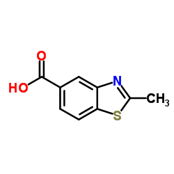 2-甲基苯并噻唑-5-羧酸结构式