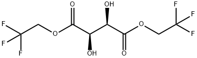 Butanedioic acid, 2,3-dihydroxy- (2R,3R)-, bis(2,2,2-trifluoroethyl) ester structure