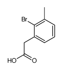 2-(2-溴-3-甲基苯基)乙酸结构式