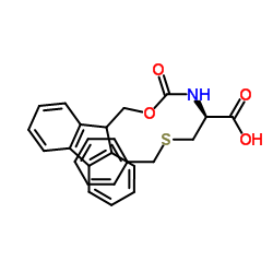Fmoc-S-苄基-D-半胱氨酸结构式