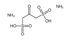 diammonium 2-oxopropane-1,3-disulphonate structure