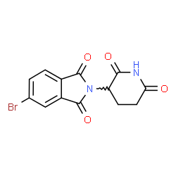 5-bromo-2-(2,6-dioxopiperidin-3-yl)isoindoline-1,3-dione Structure