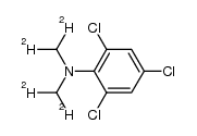 2,4,6-trichloro-N,N-bis(dideuteriomethyl)aniline结构式