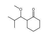 2-(1-methoxy-2-methylpropyl)cyclohexanone Structure