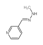 3-Pyridinecarboxaldehyde,2-methylhydrazone结构式