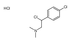2-chloro-2-(4-chlorophenyl)-N,N-dimethylethanamine,hydrochloride Structure