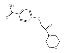 4-[2-(morpholin-4-yl)-2-oxoethoxy]benzoic acid结构式