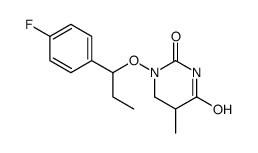 1-[1-(4-fluorophenyl)propoxy]-5-methyl-1,3-diazinane-2,4-dione Structure