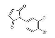 1-(4-bromo-3-chlorophenyl)pyrrole-2,5-dione Structure