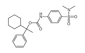 (1-cyclohexyl-1-phenylethyl) N-[4-(dimethylsulfamoyl)phenyl]carbamate Structure