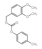 (3,4-dimethoxyphenyl)methyl (4-methylphenyl) carbonate Structure