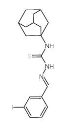 3-(1-adamantyl)-1-[(3-iodophenyl)methylideneamino]thiourea Structure