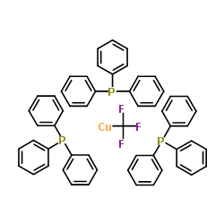 (三氟甲基)三(三苯基磷)铜(I)结构式