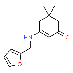 3-[(2-Furylmethyl)amino]-5,5-dimethylcyclohex-2-en-1-one Structure