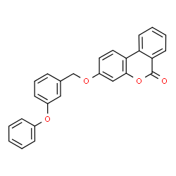 3-((3-phenoxybenzyl)oxy)-6H-benzo[c]chromen-6-one结构式