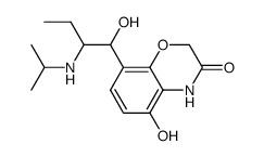 5-hydroxy-8-(1-hydroxy-2-isopropylaminobutyl)-2H-1,4-benzoxazin-3-(4H)-one Structure