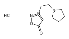 3-(2-pyrrolidin-1-ylethyl)oxadiazol-3-ium-5-olate,hydrochloride Structure