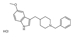 3-[(1-benzylpiperidin-1-ium-4-yl)methyl]-5-methoxy-1H-indole,chloride结构式
