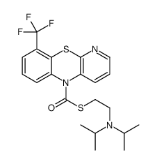 8-(Trifluoromethyl)-10H-pyrido[3,2-b][1,4]benzothiazine-10-carbothioic acid S-[2-[bis(1-methylethyl)amino]ethyl] ester结构式
