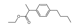 Ethyl 2-(4-butylphenyl)propanoate Structure
