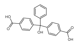 α-(p-Carboxyphenyl)-α-hydroxy-α-phenyl-p-toluic Acid结构式