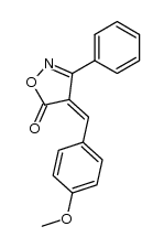 4-[1-(4-mthoxyphenyl )methylidene]-3-phenyl-5isoxazolone Structure