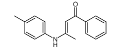 3-(4-methylanilino)-1-phenylbut-2-en-1-one Structure