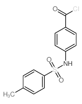 Benzoyl chloride,4-[[(4-methylphenyl)sulfonyl]amino]-结构式