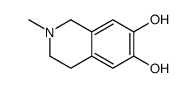 2-methyl-6,7-dihydroxy-1,2,3,4-tetrahydroisoquinoline structure