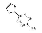 2-[1-(2-噻吩)亚乙基]肼羧酰胺结构式