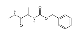 benzyl (3-(methylamino)-3-oxoprop-1-en-2-yl)carbamate结构式