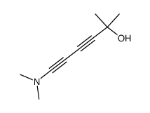 1-(Dimethylamino)-5-oxy-5-methylhexadiin-1,3结构式