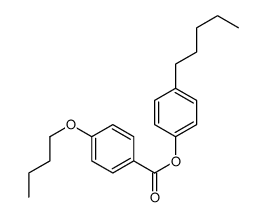 (4-pentylphenyl) 4-butoxybenzoate Structure