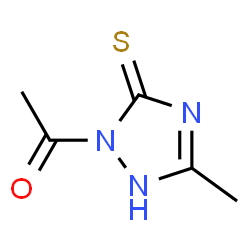 3H-1,2,4-Triazole-3-thione, 2-acetyl-1,2-dihydro-5-methyl- (9CI) Structure