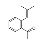 1-[2-(2-methylprop-1-en-1-yl)phenyl]ethanone结构式